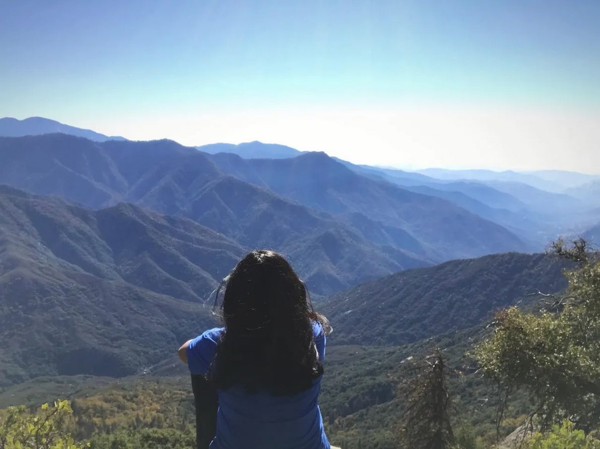 Photo of Deepa in the mountains